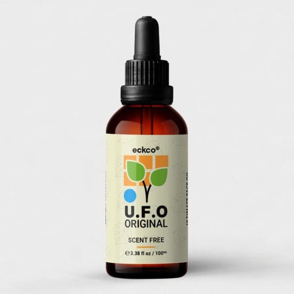 Kawakawa Face Oil, 30ml glass dropper bottle. Scent free and kawakawa infused.